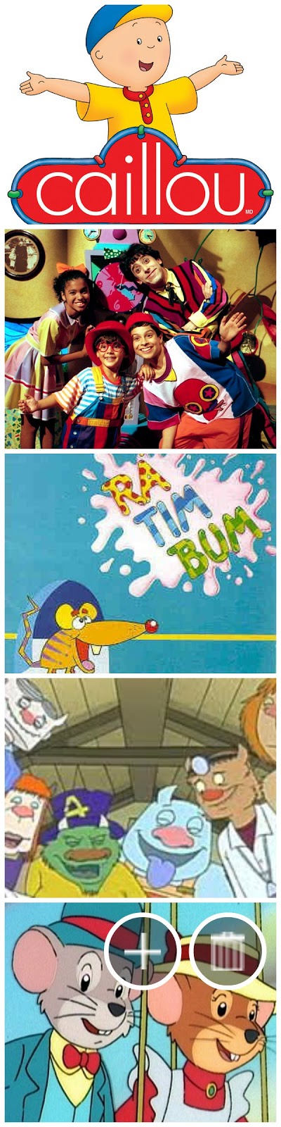 5 desenhos animados que eu amo!