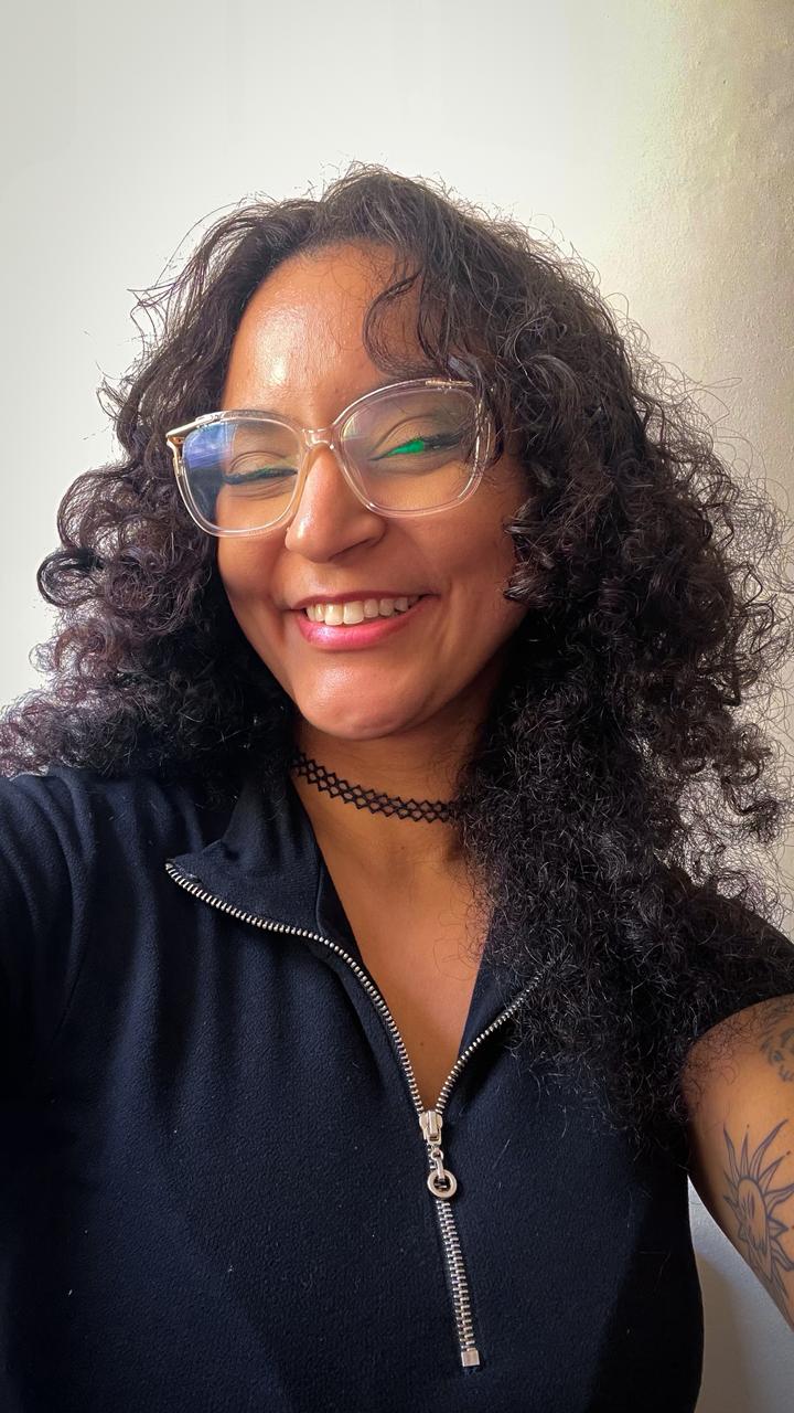 selfie que tirei quando estava arrumada para gravar os vídeos