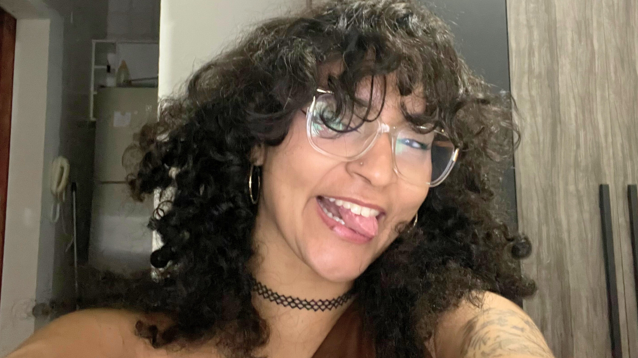 selfie minha com "brilho nos olhos"